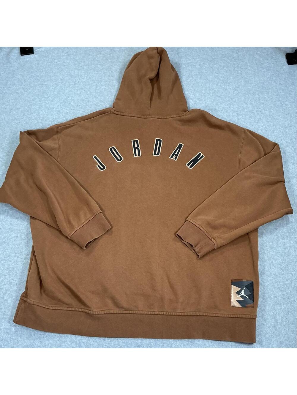 Jordan Brown Hoodie with Graphic Logo XXL - Picture 4 of 8